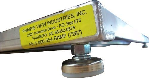 PVI ELEV8 Adjustable Leg Aluminum Threshold Ramp, 600lb Capacity by ELEV8