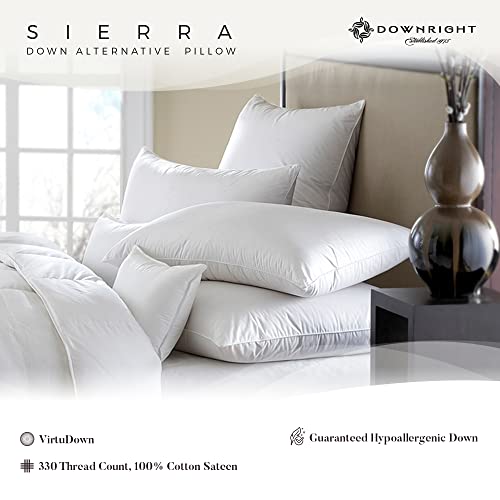 Downright SIERRA Luxury Down Alternative Fiber Pillow Comforel Fiber