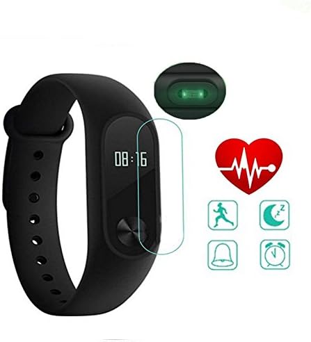 Fitness Tracker + 2 Shatter Proof Screen Protector, Heart Rate Monitor Activity Tracker Smart Watch Sleep Calorie Monitor Step Counter for IOS/Android Smartphone