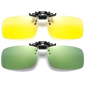 Zonnebril clip op Flip Up Night Vision glazen verblinding gepolariseerd voor mannen vrouwen UV400 beste voor rijden…