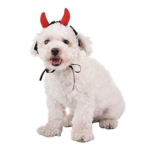 Small Pet Costume Halloween Headdress Festival Fancy Dress Up for Small Cats Dogs With Tying Strap - Thumbnail 7