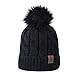REDESS Baby Winter Warm Fleece Lined Hat, Infant Toddler Kids Pom Pom Beanie Knit Cap For Girls and Boys,Color - Black, Light Gray, Red, Size - [0-5Years]