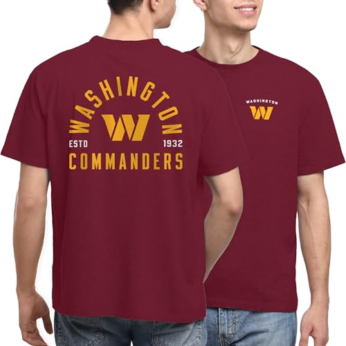 Junk Food NFL - Unisex Adult Short Sleeve Fan Tee - Washington Commanders Class…