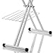 Reliable The Board Oversized 200IB Ironing Board, Grey, 19in. x 60 in., Laundry Rack, Heavy Duty Tube Frame, Height Adjustable, Ergonomic Support For Ironing Station - Made in Italy