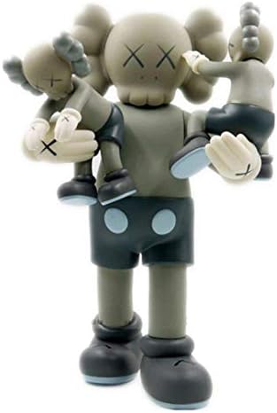 YUANC KAWS with Kids Dissected Companion Original Fake Art Toys Action Figure Figurine Plush Doll Toy Model Statue Accessories Collection Morden Gift 16 inch (Gray)