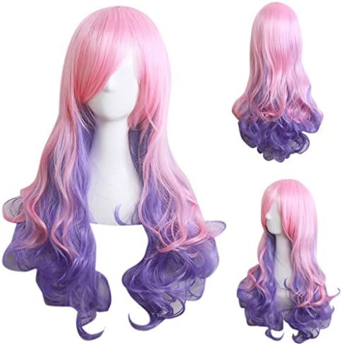 Long Wig Ombre Wig Natural Colorful Long Straight Synthetic Wig Full Wigs for Women Heat Friendly