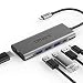 Omars USB C Hub, 5 in 1 Premium USB C adapter with USB C Power Delivery, 4K HDMI Output, 3 USB 3.0 Ports Compatible with MacBook Pro 2016/2017, ChromeBook, XPS and More USB Type C Devices (Space Gray) primary