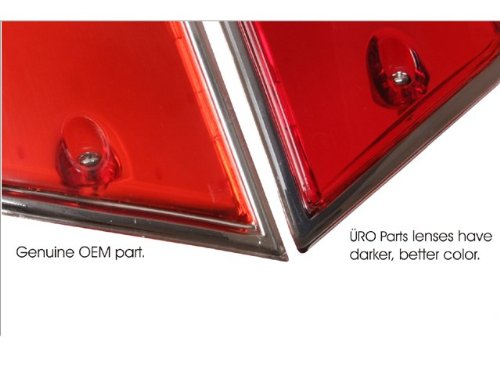 Porsche 911 930 Tail Lamp Lens Red+Black Left URO PARTS