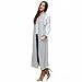 Isaac Liev Women's Long Open Front Cardigan Vest with Pockets and Side Slit