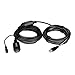 Leadzoe 33 feet Active USB 3.0 Extension Cable A Male to A Female Signal Amplifier Repeater Cord with 5V / 2A Power Adapter