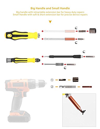 image for Fnado&Tools 71 in 1 Precision Screwdriver Set with 65 Bit Magnetic Scr