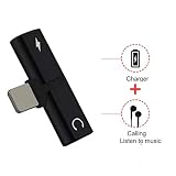 Smart Tech Splitter 2 in 1 Lightning Adapter compatible with iPhone X/7/8/8 plus/9/10/11 version- 2 In 1 Dual port for Charging and Headphone music