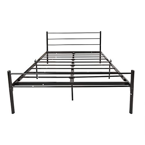 DUMEE Queen Size Metal Bed Frame with Headboard and Footboard Mattress