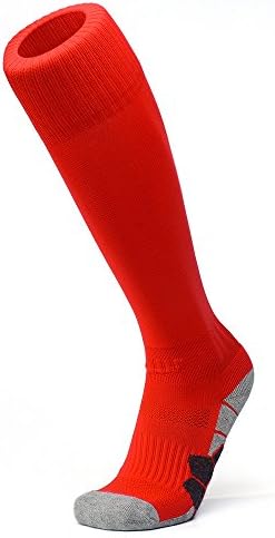 APTESOL Unisex Knee High Long Athletic Soccer &amp; Football Towel Bottom Compression Socks (Children/Youth/Adult)