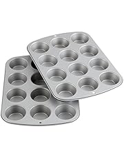 Wilton Recipe Right Muffin Pan Multipack, 12-Cup (2-Pk.), Assorted