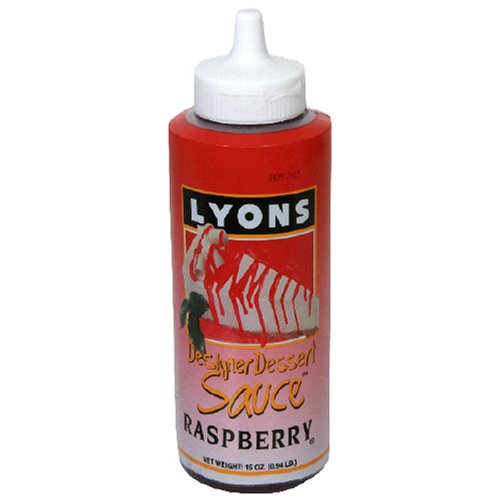 Lyon's Designer Dessert Sauce, Raspberry Flavored, 15-Ounce Bottle (Pack of 3)