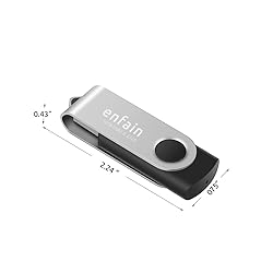 10-Pack Enfain 16GB USB 2.0 Swivel Flash