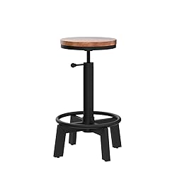 BOKKOLIK Set of 2 Industrial Bar Stools Short Stool