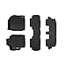 MAXLINER Floor Mats 3 Row Liner Set Black for 2008-2013 Toyota Highlander Non Hybrid