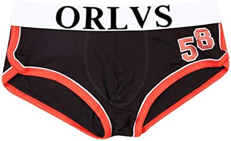 Chenout Mens Transparent Underwear Low Waist Printed Underpant Breathable Boxer Briefs Cotton Body Shaping