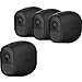 Silicone Skins Cover Protective Skin for Arlo Pro, Arlo Pro 2 Smart Security Wire-Free Cameras 4 Pack (Black)