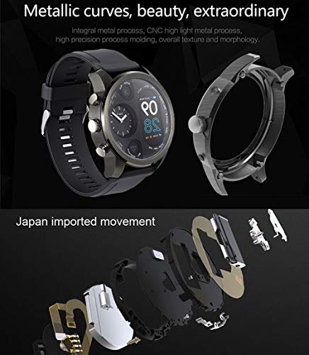 Axiba Smart Watch Fitness Activity Heart Rate Tracker Waterproof, GPS SmartWatch Pedometer Calories Counter with iOS and Android Phone (Black-B) - Thumbnail 2