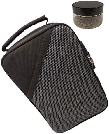 Smell Proof Bags with Lock by HYDROFLYY - (Secure) Combo Lock and Large Storage Capacity - Keeping Your Essentials Oils, Smelly Accessories and Strong smells in One Place - Bonus Container Jar