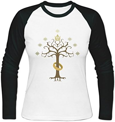 The Lord of the Rings Womens Long Sleeve Basenall T-Shirt L White
