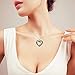SILVER MOUNTAIN Two Tone 925 Sterling Silver Infinite Love Heart Pendant with CZ Necklace For Women, 18