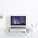 WALI Tempered Glass Monitor Riser Desktop Stand Height Adjustable Table Top for Flat Screen LCD LED TV, Laptop, Notebook, and Display (GTT01)thumb 2