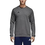 adidas Men's Core 18 Soccer Sweatshirt, Dark Grey