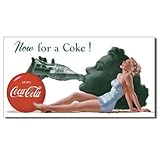 COKE - Now For A Tin Sign 16 x 9in