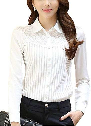 Point Collar Dress Blouse
