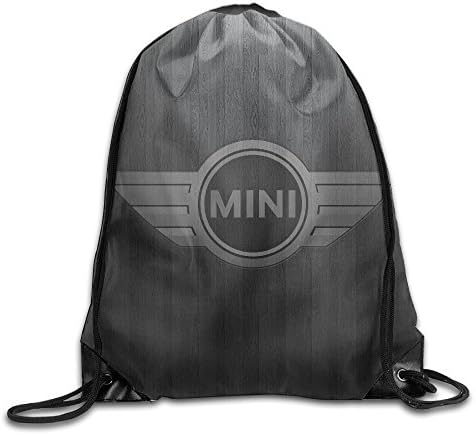 Mini Cooper Vintage Retro Portable Sack Bag, Drawstring Backpack, Sport Bag, Drawstring Bag For Men Women, Sport , Travel, Home, Gym, Outdoor, Activity (16.9 14.2 Inch)