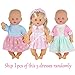 Young Buds Pack of 6 for 9-10-11 Inch Alive Baby Doll Reborn Newborn Clothes with Bathing Suit Bottle (Bath Set)