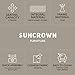 SUNCROWN 3-Piece Outdoor Furniture Set Patio Sofa Set All-Weather Wicker Chairs Set with Washable Cushions & Modern Glass Coffee Table