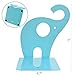 Dxhycc 1pair Blue Cute Elephant Nonskid Bookends Book Rack Book Organizer Bookend Art