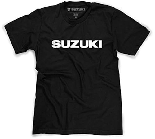 Suzuki Logo Short Sleeve T-Shirt Black Large in Kuwait Whizz