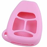 KeyGuardz Pink Rubber Keyless Entry Remote Key Fob Skin Cover Protector