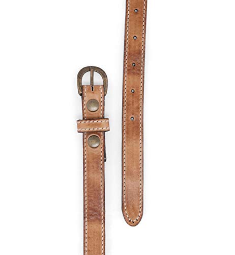 Bed|Stu Women's Monae Leather Belt (M, Tan Rustic)