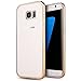YEONPHOM Ultra Slim Transparent TPU Bumper Case for Galaxy S7 Edge - Gold