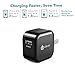 iClever BoostCube 2-Pack 12W USB Wall Charger Universal Portable Travel Charger with Foldable Plug for iPhone X/8/7/7 Plus/6S/6 Plus, iPad Pro Air/Mini and other Cell Phone, Tablet, Black