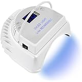 MINI LOP 64W Rechargeable Pro LED Gel Nail UV Light Wireless UV LED Nail Lamp With Lifting Handle Touch Sensor LCD Screen for Gels Nail (White)