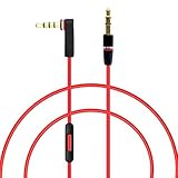 MOYAKA Replacement Control Talk Cable For Beats by Dre Headphones Solo, Studio, Mixr, Wireless (Discontinued by Manufacturer)