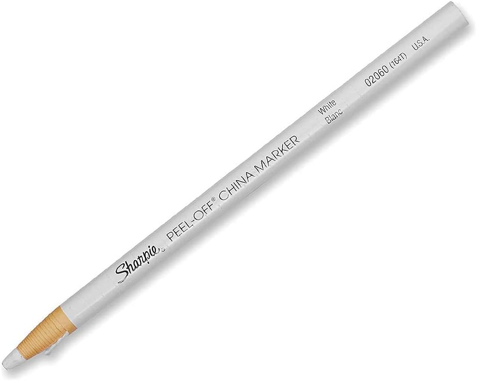 Sharpie Peel Off China Marker, White, 12 Piece : China Pencil : Office Products