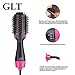 One-Step Hair Dryer&Volumizer,GLT Salon Hot Air Paddle Styling Brush, Negative Ion Brush,Hair Straightener, Curler and Styler for All Hair Typesthumb 1
