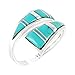 925 Sterling Silver Ring with Genuine Turquoise Size 5 to 12