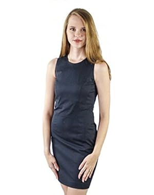 Theory Women's Taline Cotton Blend Dress,Navy,8