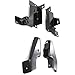 Evan-Fischer Bumper Bracket compatible with Chevrolet Silverado 03-06 Front Set Base/LS/LT Models Steel