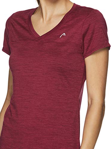 image for HEAD Women's Short Sleeve Workout T-Shirt - Performance Tennis Crew Ne